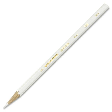 PRISMACOLOR Color Pencil, Verithin, 12/DZ, White PK SAN2429